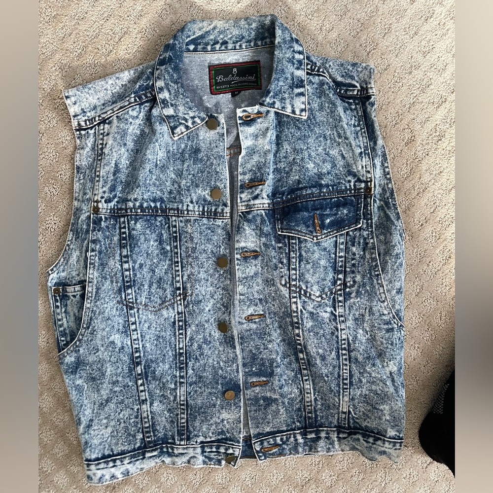 Baldassini Sleeveless Jean Jacket
